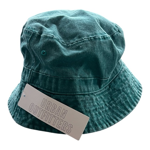 UO - Green Wash Denim Bucket Hat - Picture 4 of 5